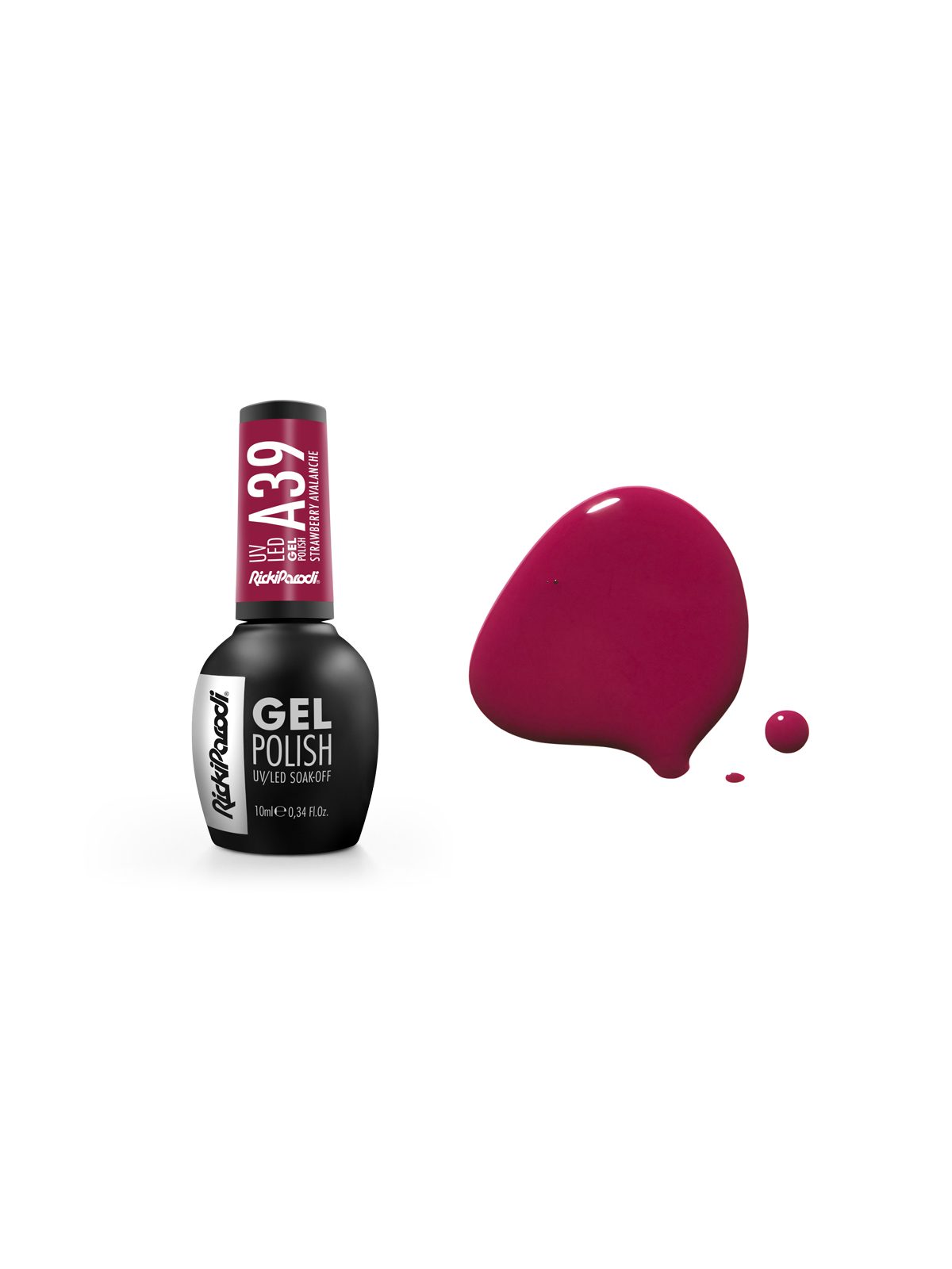 Verniz Gel Rickiparodi Strawberry Avalanche A39 10 ml