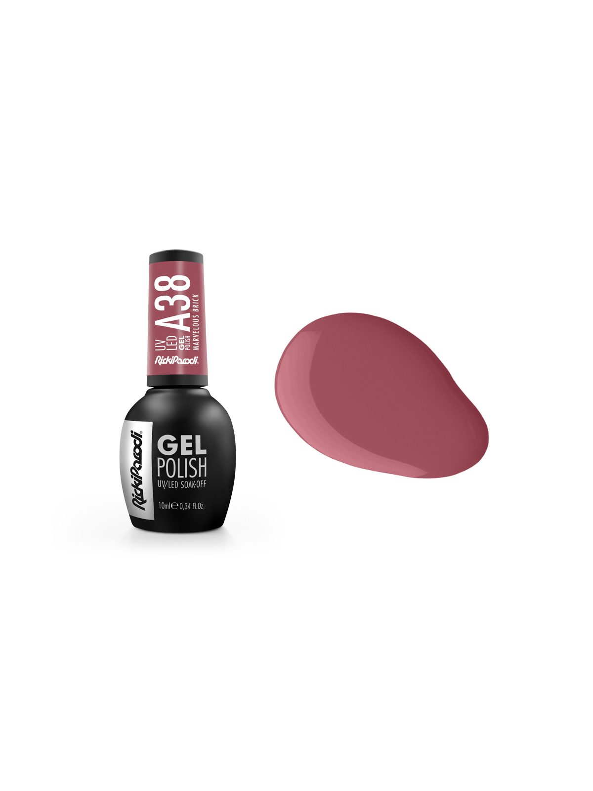 Verniz Gel Rickiparodi Marvelous Brick A38 10 ml