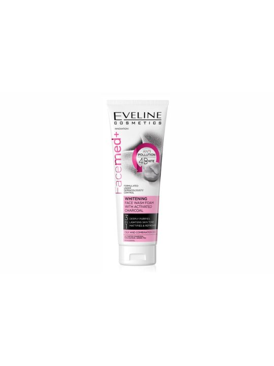 Gel de Limpeza Facial Branqueador com Carvão Ativado 3 em 1