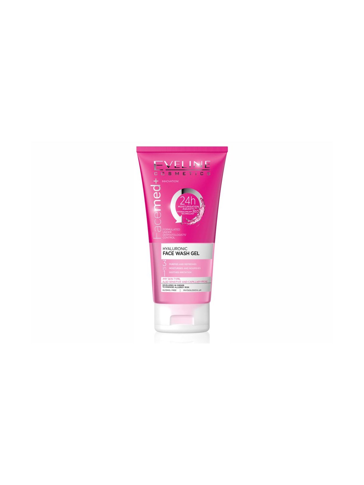 Gel de Limpeza Facial Hialurónico Eveline Facemed+ 150 ml