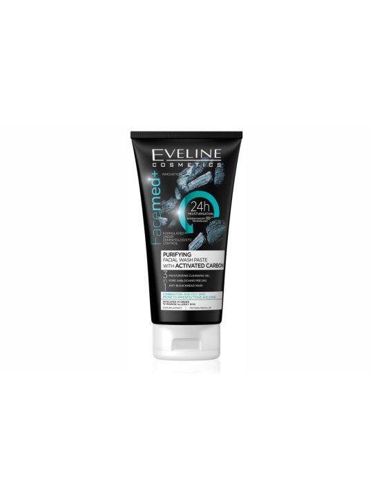 Pasta de Limpeza Facial com Carvão Ativado Eveline Facemed+