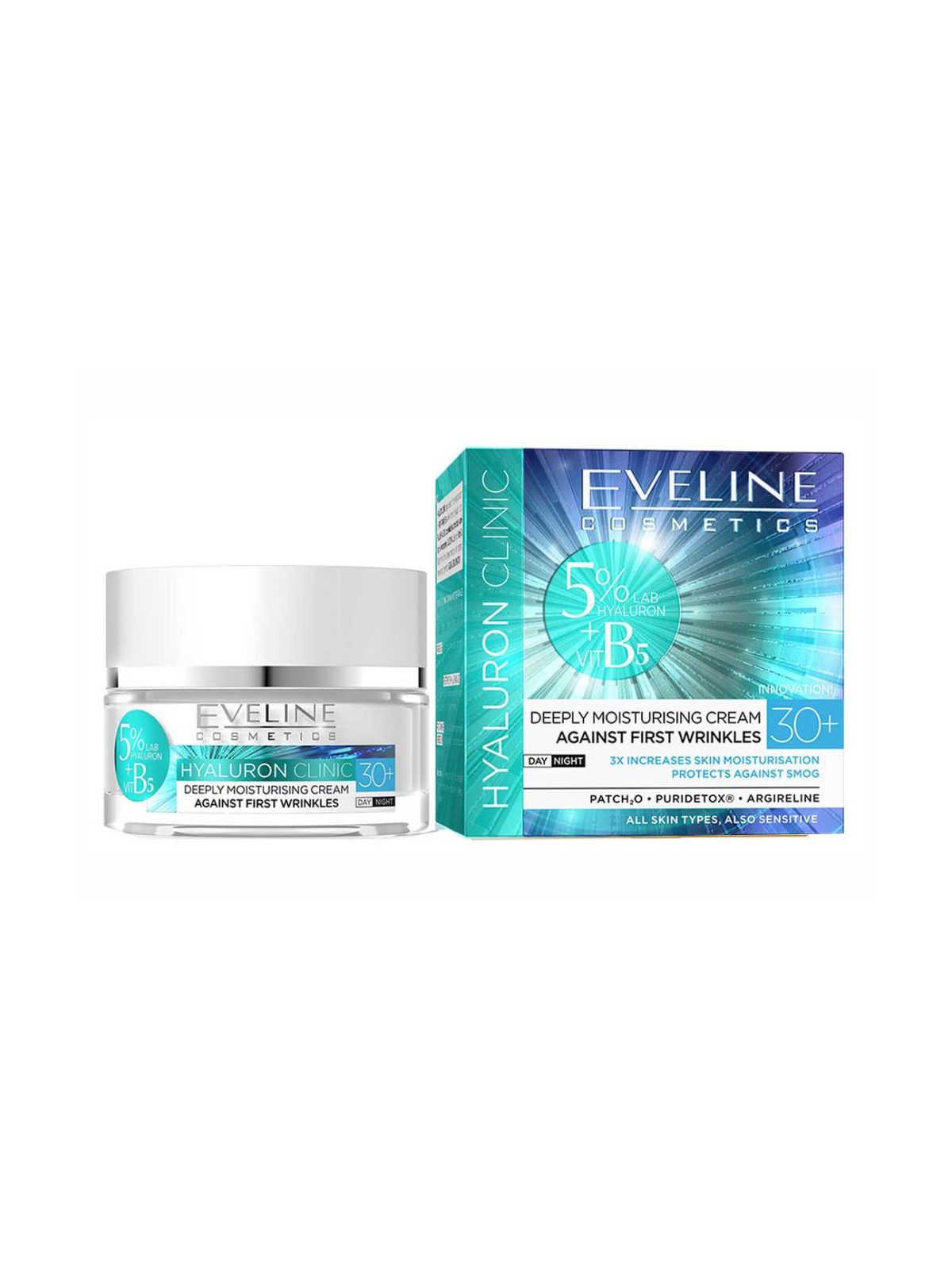 Creme de Dia e Noite 30+ Eveline Hyaluron Clinic 50 ml