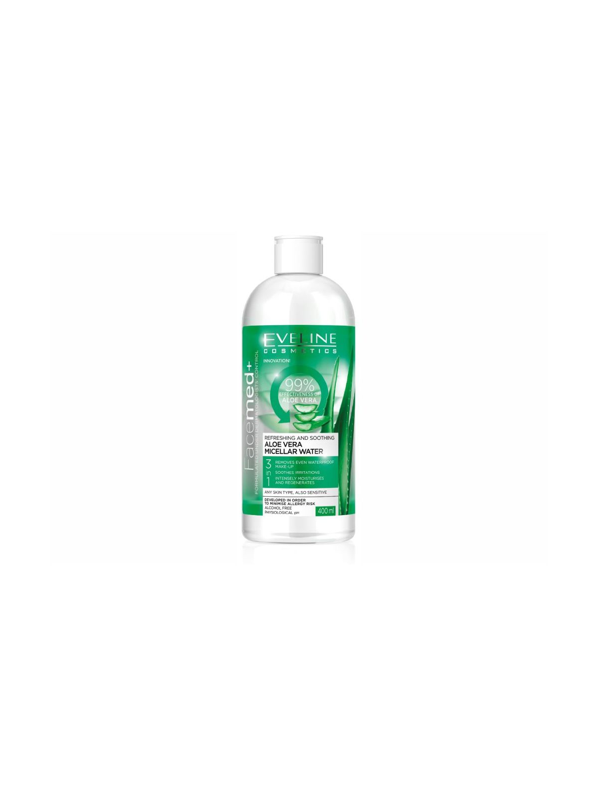 Água Micelar Aloé Vera Eveline Facemed 400 ml