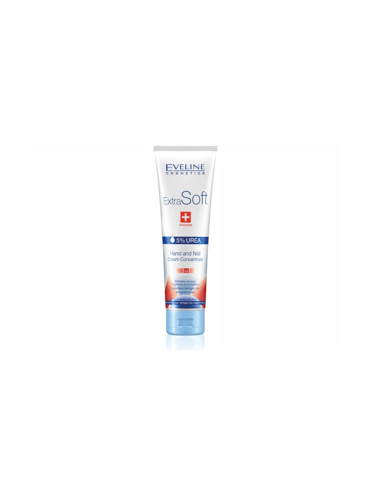 Creme de Mãos e Unhas Concentrado 3 em 1 Eveline Extra Soft