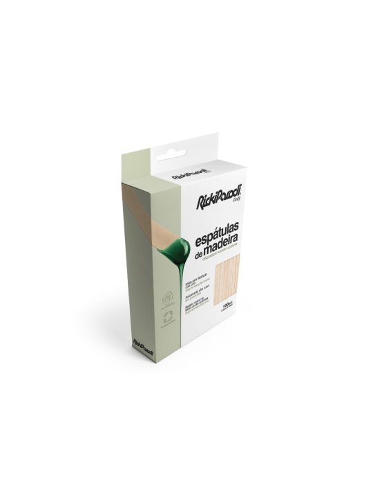 Espátula Cera Rickiparodi Buço Madeira 15 cm 100 Unidades