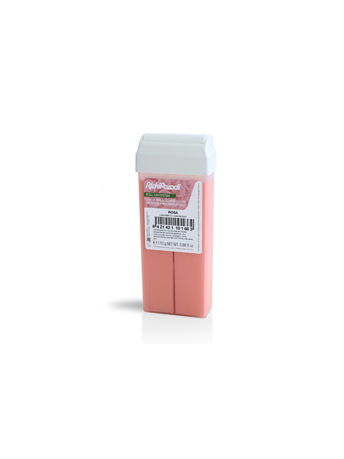 Cera Roll On Rickiparodi Titânio Rosa 110 ml