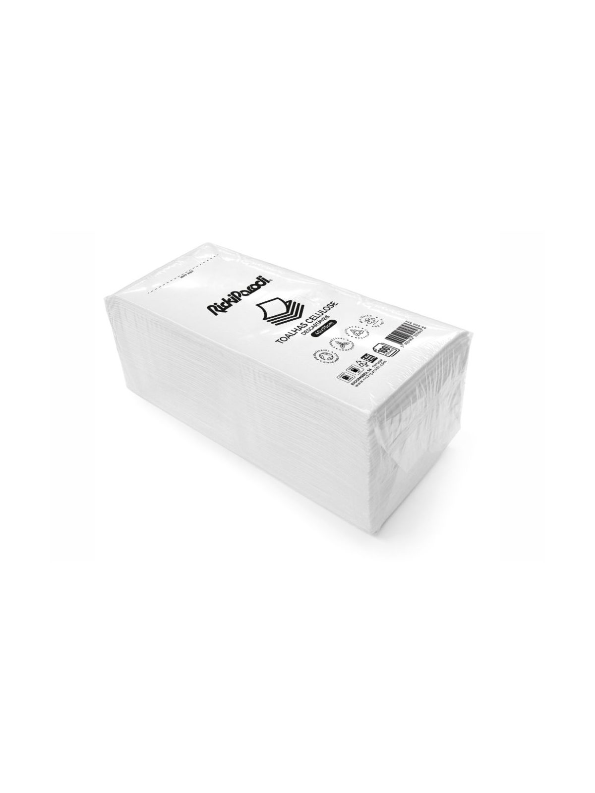Toalha Descartável Rickiparodi Celulose Biodegradável 40 x 8