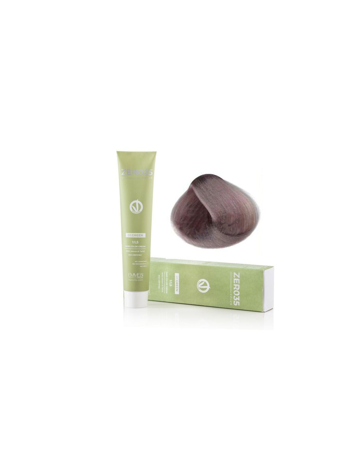 Coloração Capilar Emmebi Vegan Zero35 Be Green 12/21 100 ml