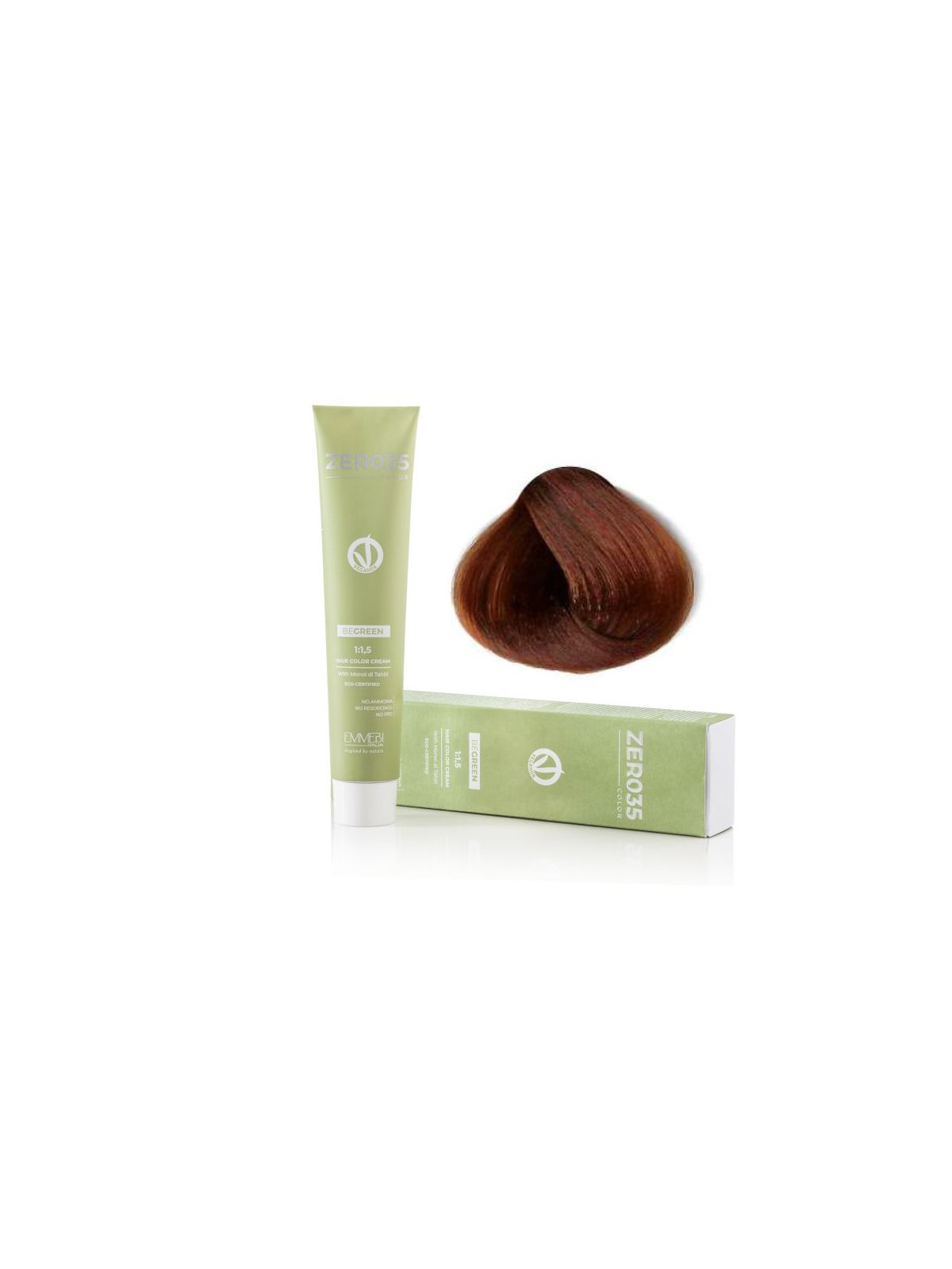 Coloração Capilar Emmebi Vegan Zero35 Be Green 8/24 100 ml