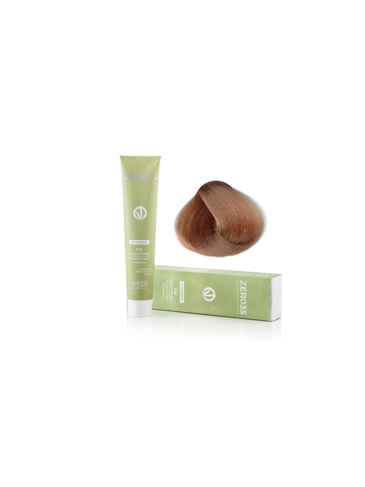 Coloração Capilar Emmebi Vegan Zero35 Be Green 9/8 100 ml