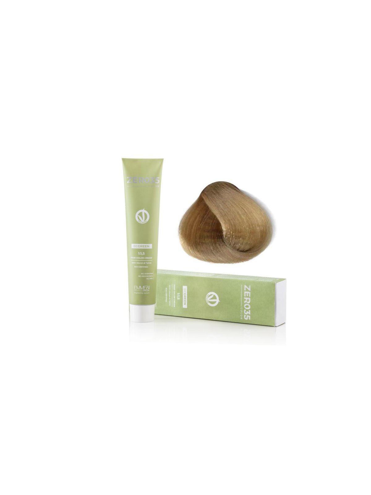 Coloração Capilar Emmebi Vegan Zero35 Be Green 9/0 100 ml