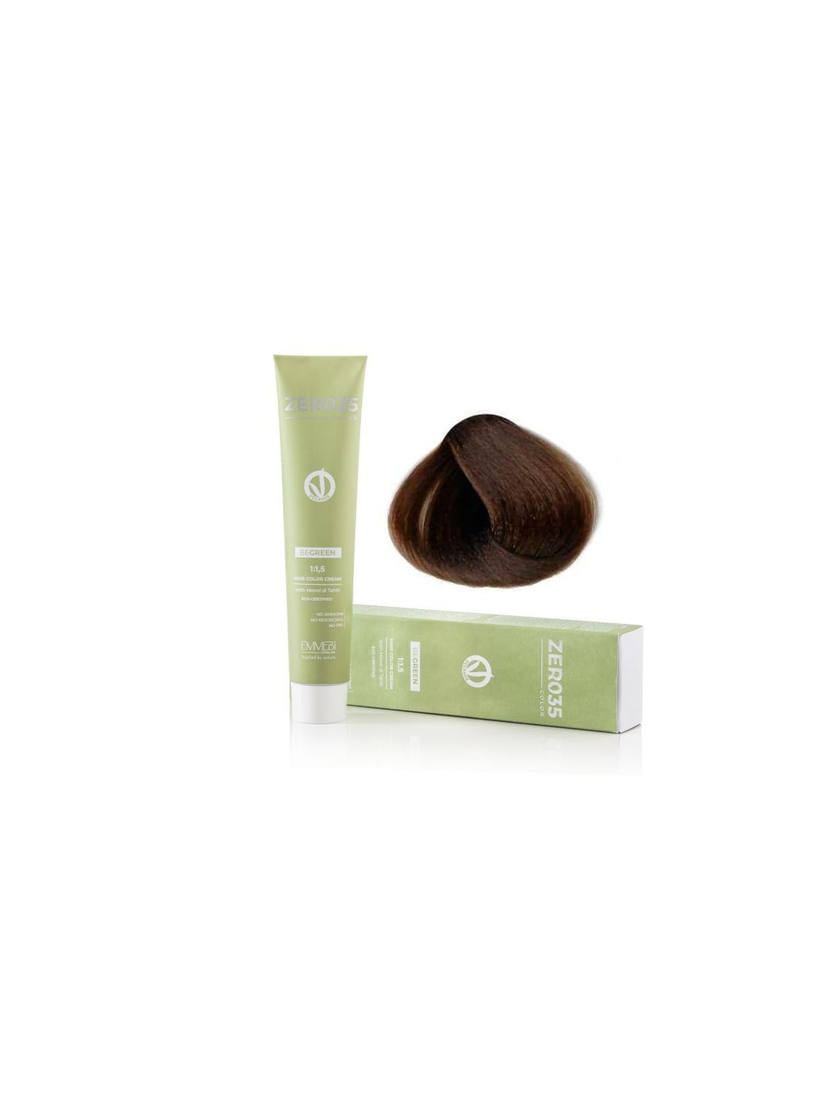 Coloração Capilar Emmebi Vegan Zero35 Be Green 7/8 100 ml