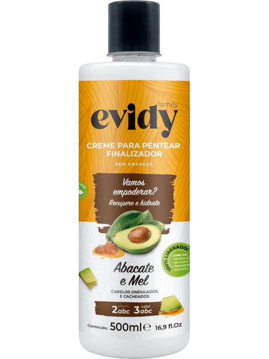 Creme de Pentear Evidy Abacate e Mel 500 ml