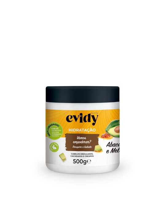 Máscara Capilar Evidy Abacate e Mel 500 gr