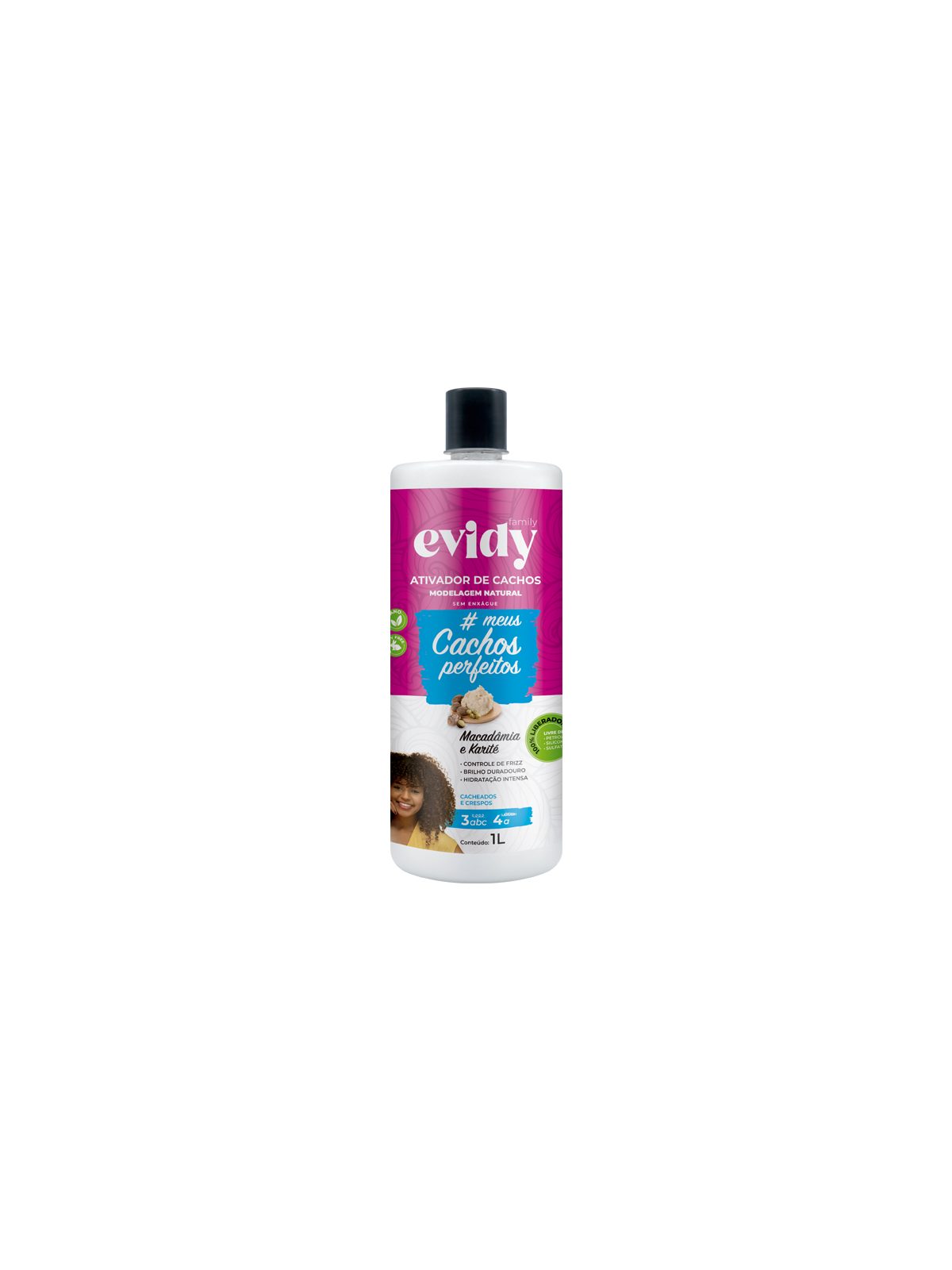 Humidificador Evidy Family Macadâmia e Karité 1000 ml