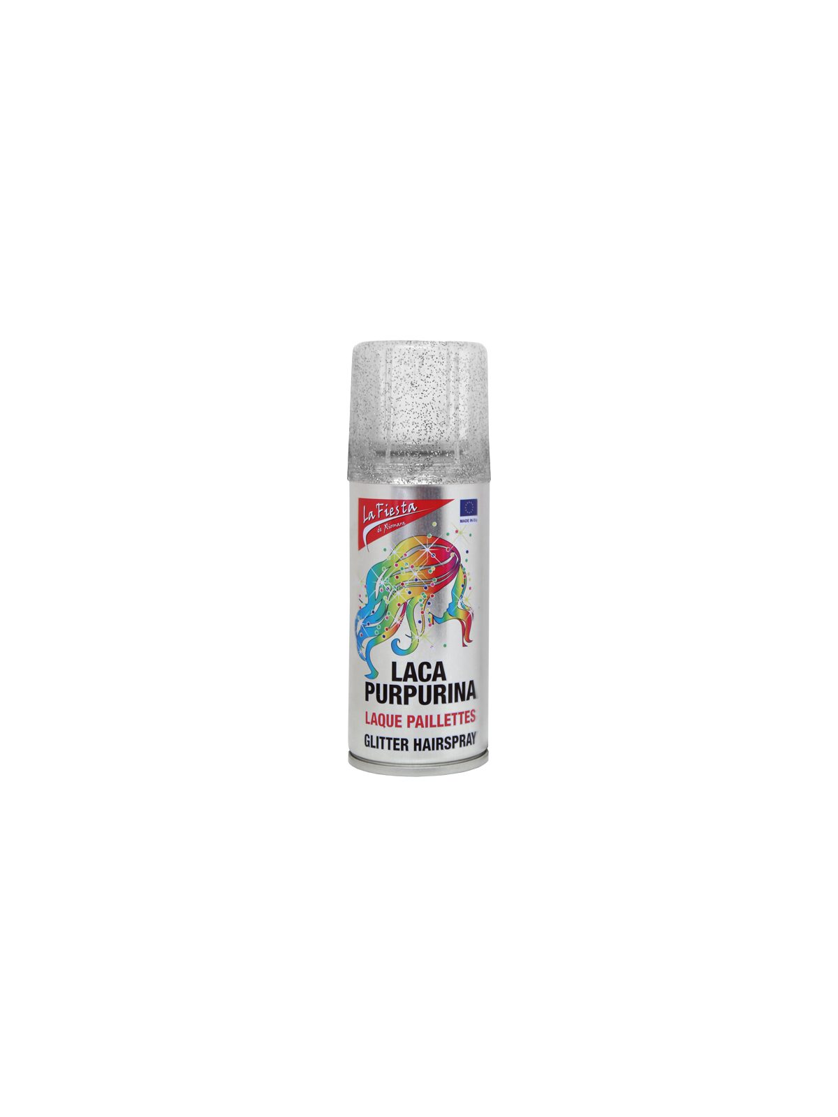 Laca Cor Fantasia Glitter Prata 100 ml