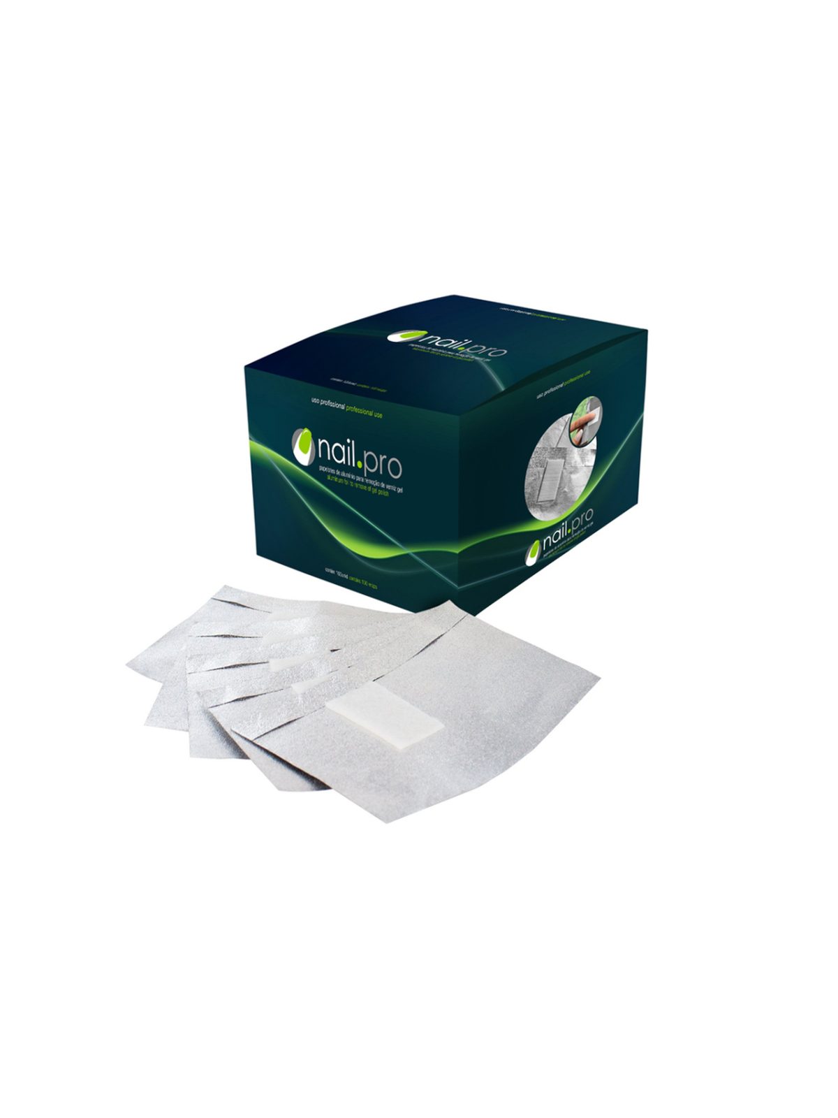 Papelotes Alumínio com Compressa Rickiparodi Nailpro 100 Uni