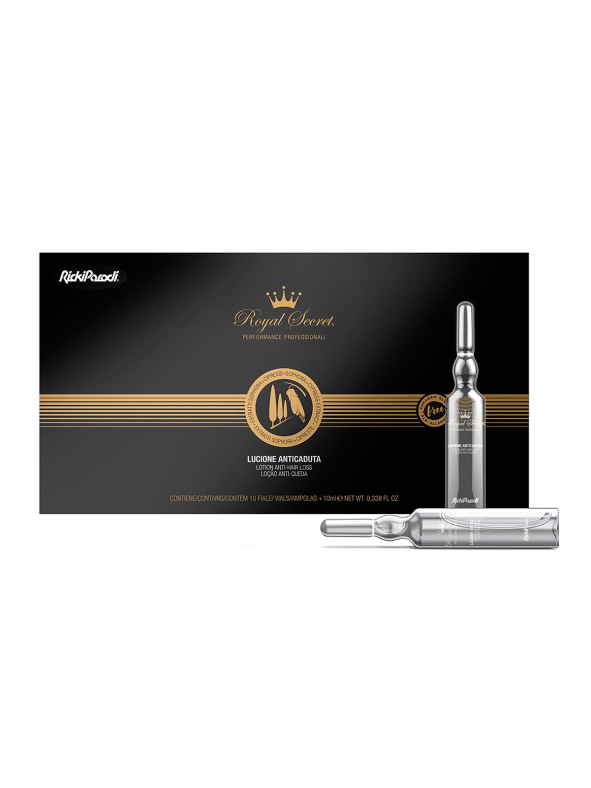 Ampolas Rickiparodi Royal Secret Antiqueda 10 x 10 ml