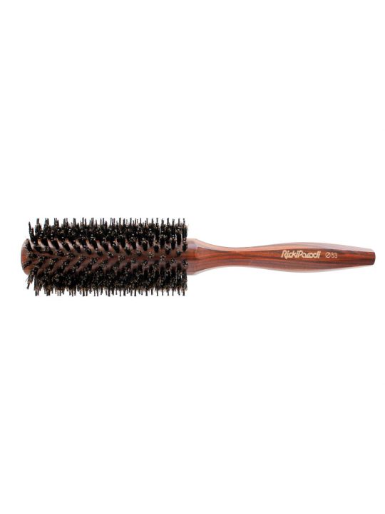 Escova Cabelo Circular Rickiparodi Wood Pro 53 mm