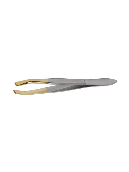 Pinça Reta Baruffaldi Dourada 8 cm