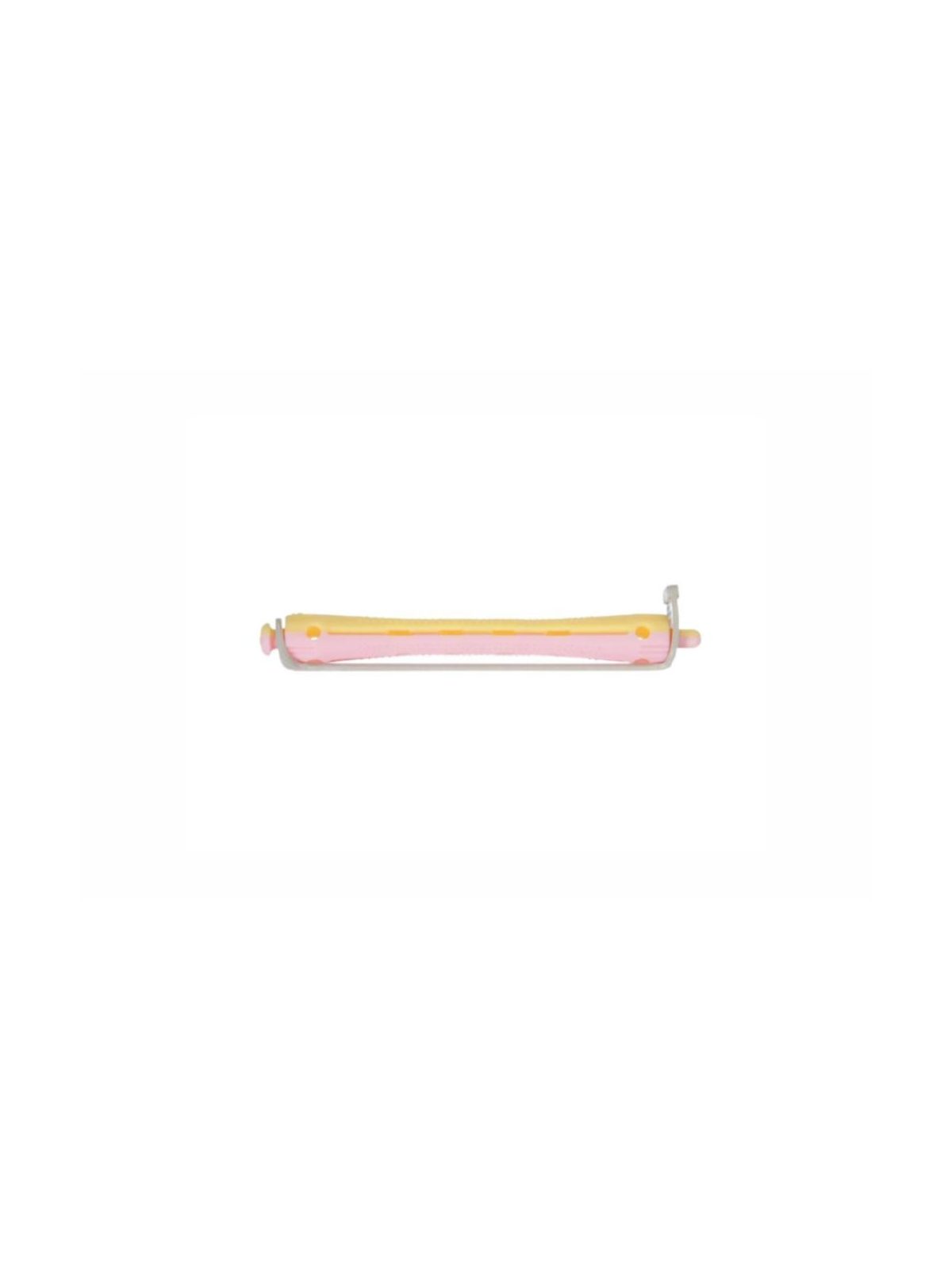 Bigoudi Cabelo Rosa e Amarelo Largo 12 Unidades