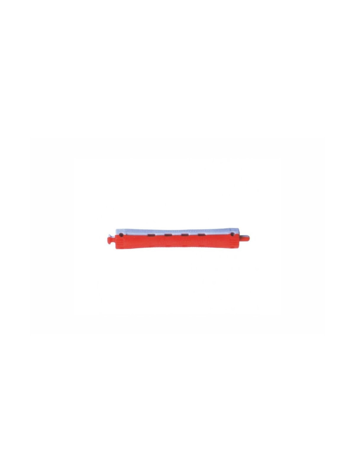 Bigoudi Cabelo Vermelho e Azul Estreito 12 Unidades