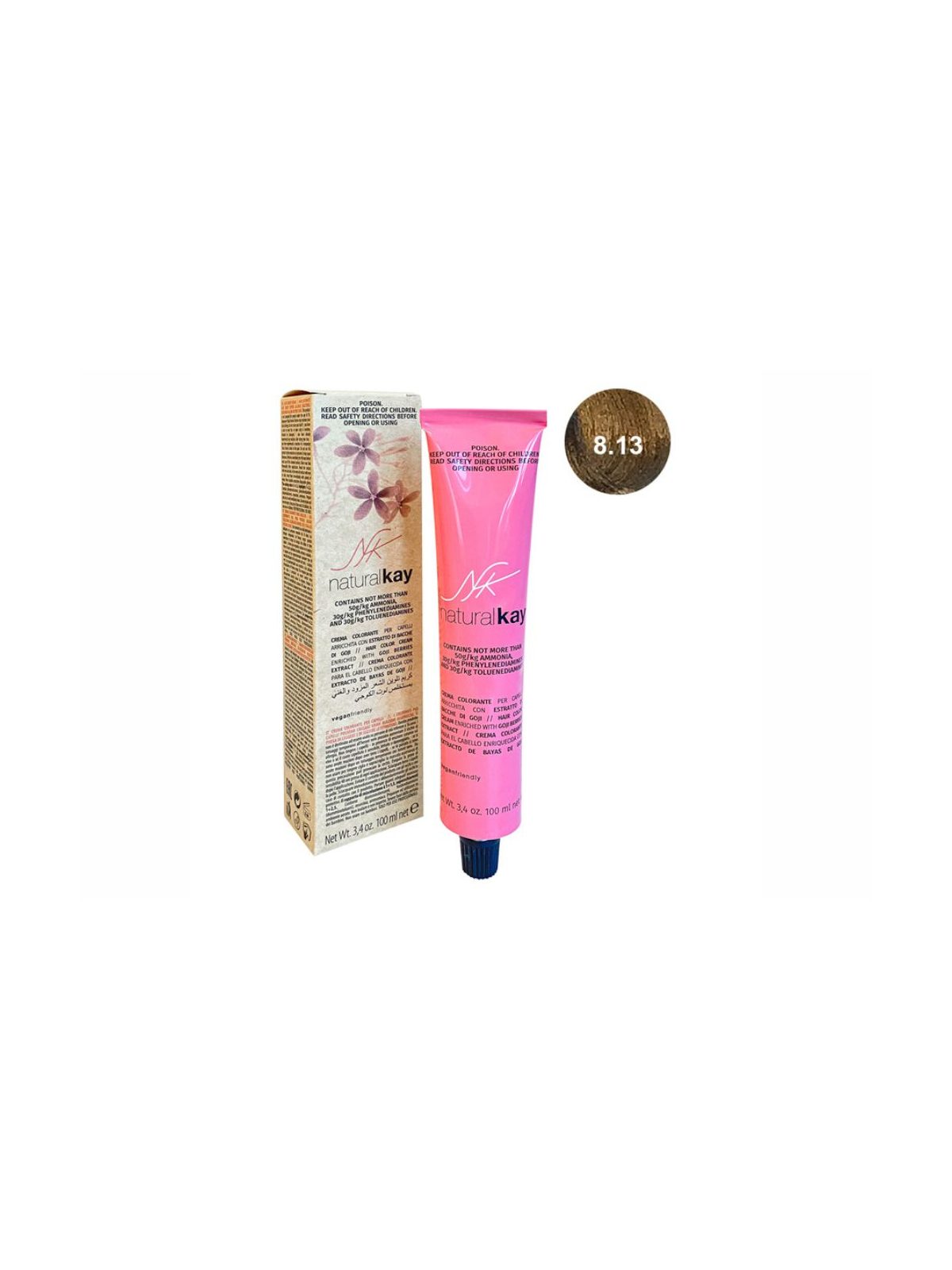 Coloração Capilar Natural Kay 8/13 100 ml
