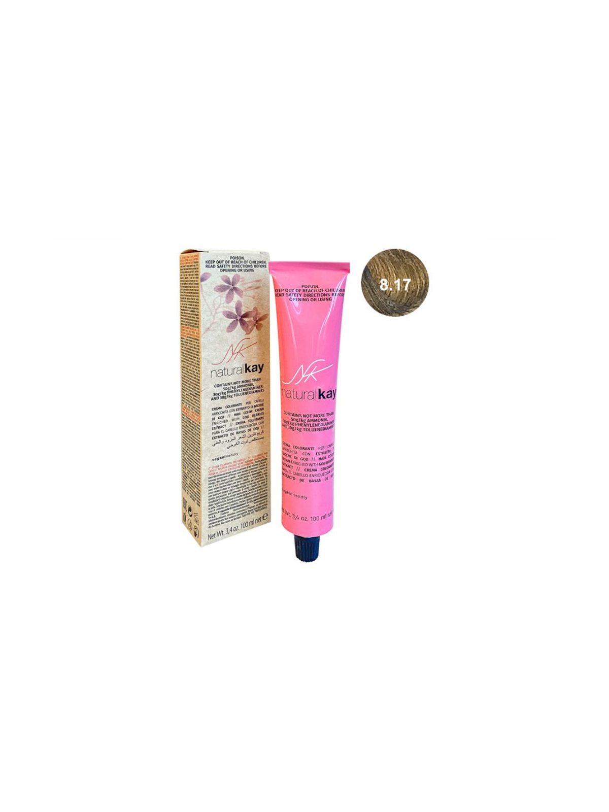 Coloração Capilar Natural Kay 8/17 100 ml