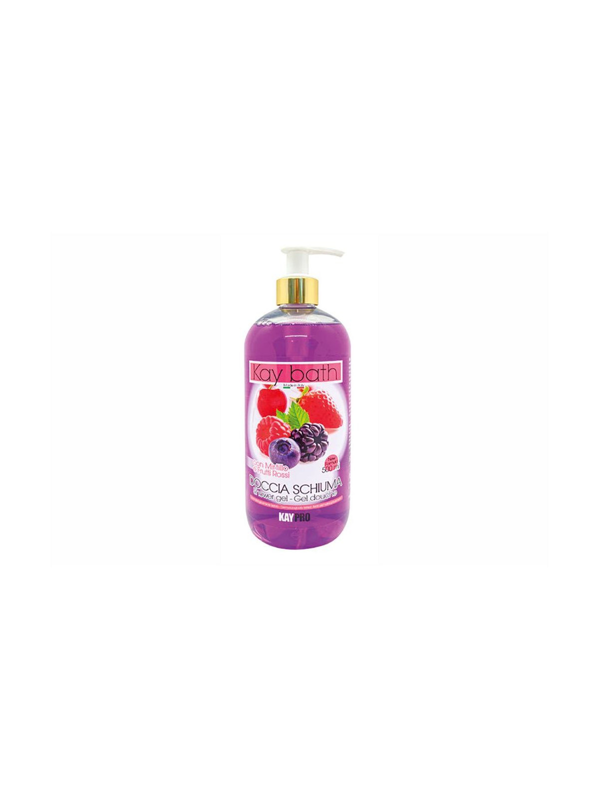 Gel de Banho Kay Bath Frutos Vermelhos e Mirtilo 500 ml