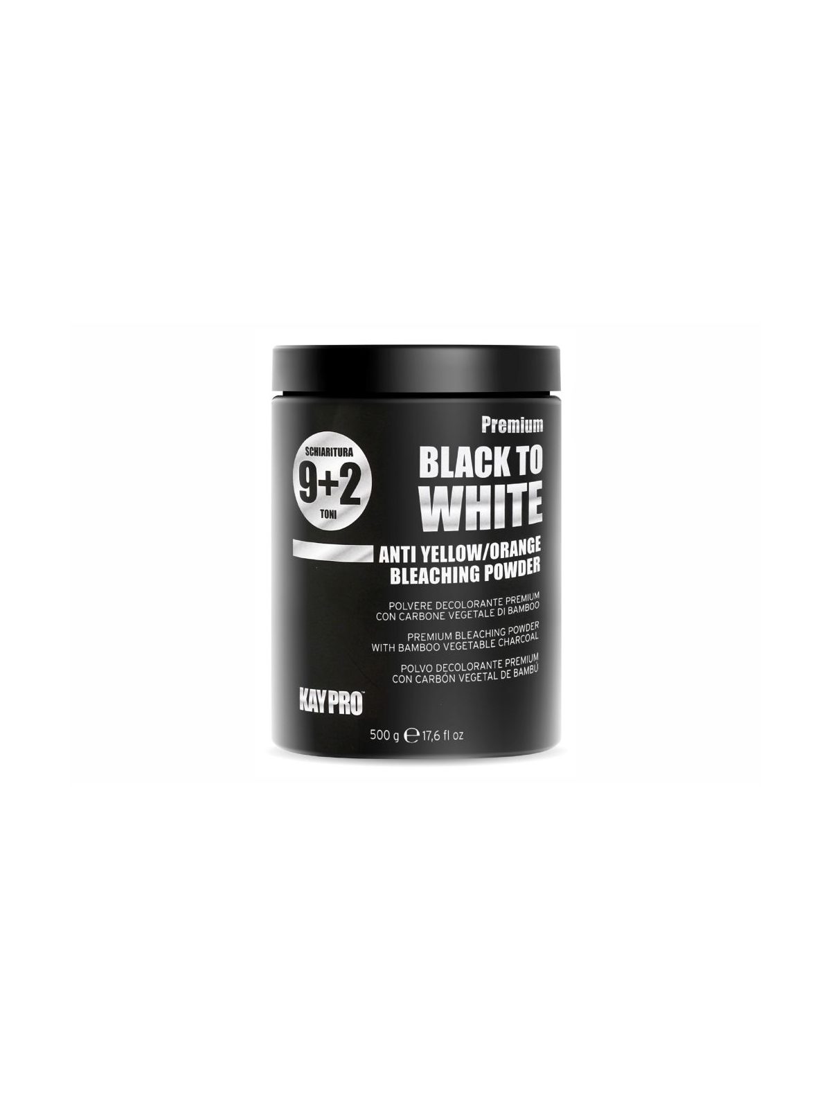 Pó Descolorante Premium Kaypro 9+2 Tons Preto 500 gr