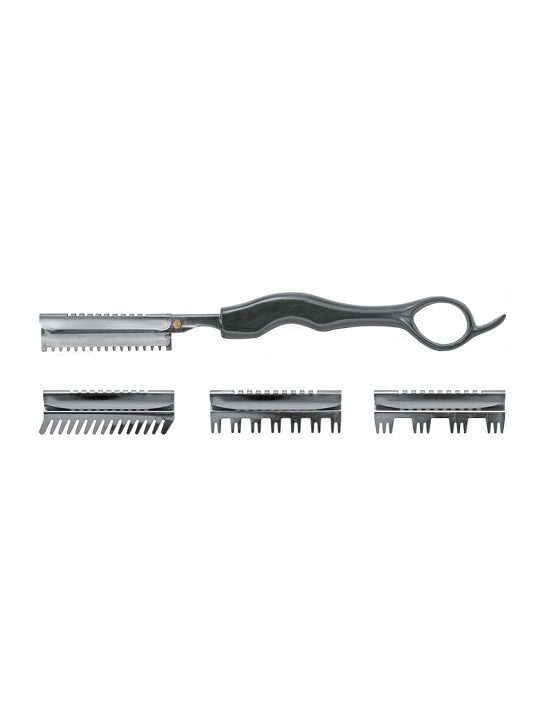 Navalha Platinum Ripar com 4 Pentes