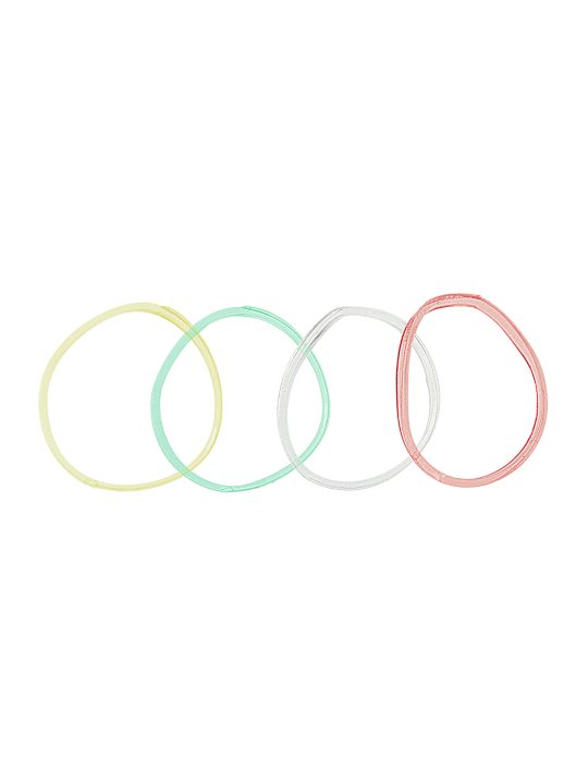 Elásticos Cabelo Rubber Band Cores Sortidas 30 Unidades