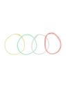 Elásticos Cabelo Rubber Band Cores Sortidas 30 Unidades