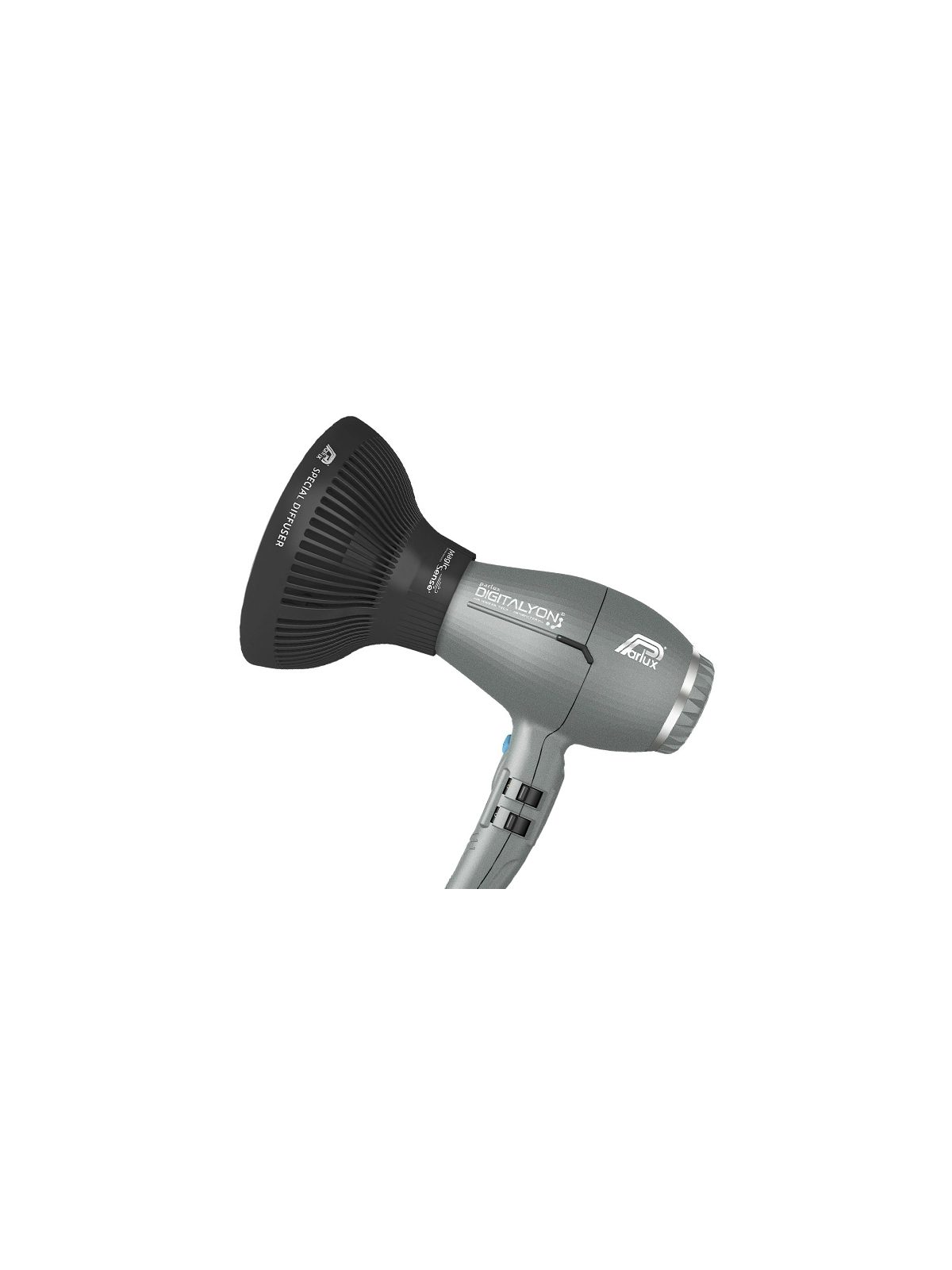 Secador de Mão Parlux Digitalyon Cinza Glitter + Difusor Mag